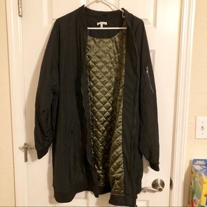 Charlotte Russe longline bomber jacket size 3XL